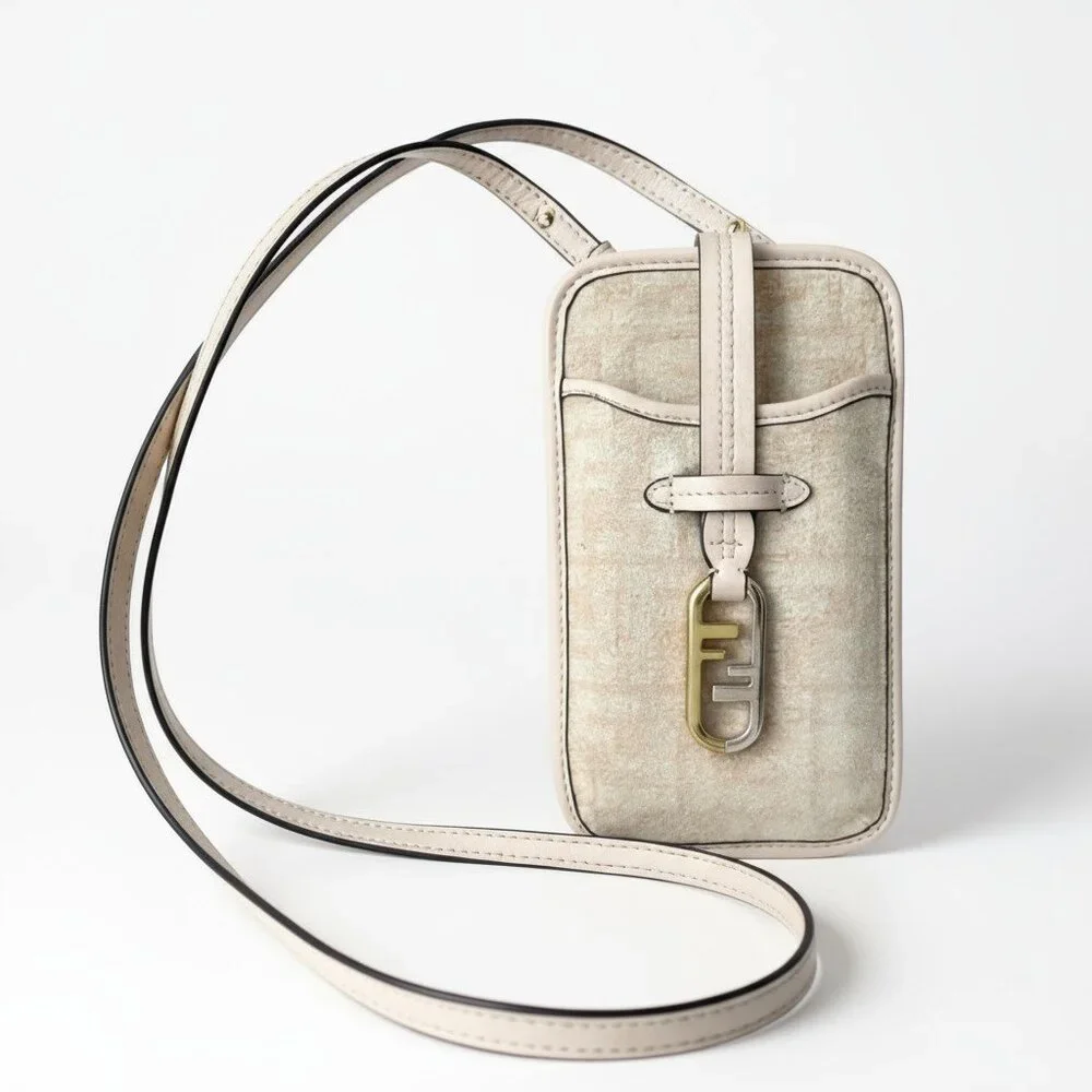 Fendi 2022 Orlock Zucca Mini Crossbody Phone Pouch FF Logo Bag - Picture 5 of 16